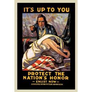  Its Up to You to Protect the Nations Honor 24X36 Canvas 
