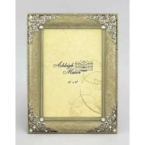  4x6 Ashleigh Manor Bronze/taupe Enamel Picture Frame