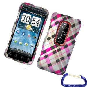  Gizmo Dorks Rubber Hard Case (Pink Checkered) with 