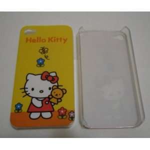  Hello Kitty Pattern Hard Case for iPhone 4G/4S w/ teddy 