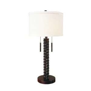  Trend Lighting TT6630 2 Light Pina Table Lamp, Dark Cherry 