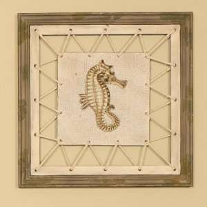  Nautical Roping Seahorse Wall Decor in Weathered