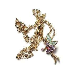 Sparkling Fairie Pendant Layered in 18 KT Gold in Keepsake 