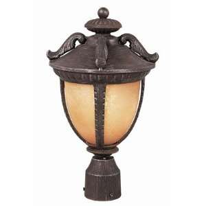 Trans Globe 5276 BS Two Light Outdoor Post Mount, Burnt Siena Finish 