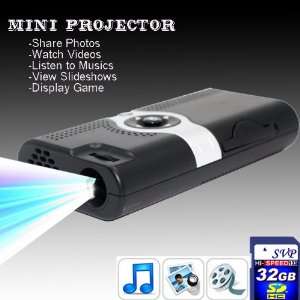  NEW PP003(with 32GB card) Portable POCKET PROJECTOR Electronics
