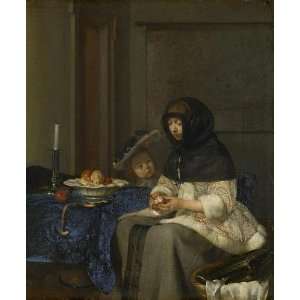 Hand Made Oil Reproduction   Gerard ter Borch   32 x 38 inches 