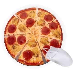  Rikki Knight Pepperoni Pizza 8 Round Mouse Pad Mousepad 