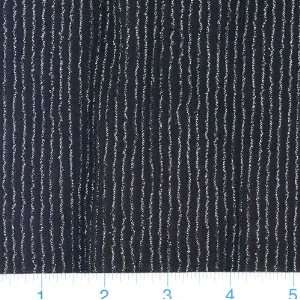  45 Wide Slinky Sparkle Stripes Black & Silver Fabric By 