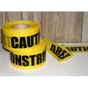 Storm Stripes Barricade Tapes, CAUTION CONSTRUCTION AREA   Individual 