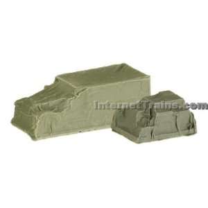  Micro Trains N Scale Military Covered Half Track & Crates 