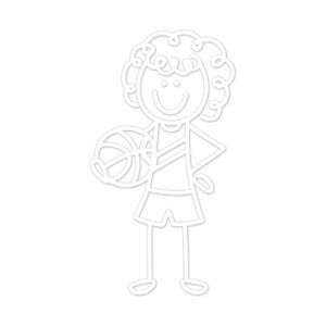  Plaid Me & My Peeps Family Auto Decal 3x4.25 Basketball 