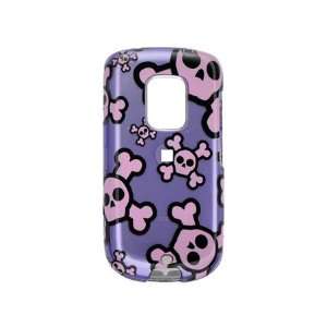   Sprint Hero Graphic Case   Purple with Pink Skull Cell Phones
