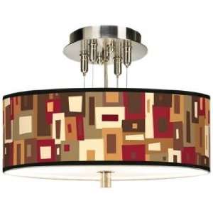  Earth Palette Giclee 14 Wide Ceiling Light