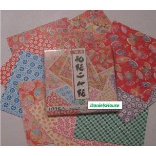 Aitoh Origami Paper   Washi Chiyogami Designs Assortment   5 7/8 