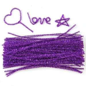  6mm x 12 inch Pipe Cleaners Chenille Sparkle Stems Kids 