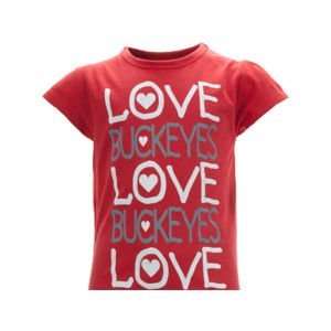  Ohio State Buckeyes NCAA Youth Love Team Graphic T Shirt 