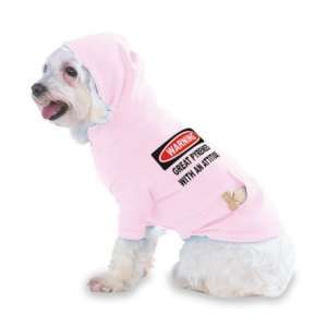  Warning Great Pyrenees with an attitude Hooded (Hoody) T 