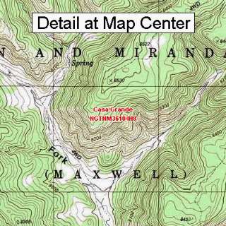  USGS Topographic Quadrangle Map   Casa Grande, New Mexico 
