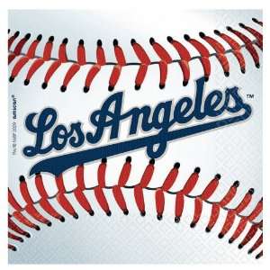 Lets Party By Amscan Los Angeles Dodgers Baseball   Beverage Napkins