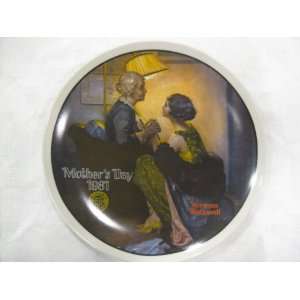  Norman Rockwell Collectors Plate Mothers Day 1981 Toys 
