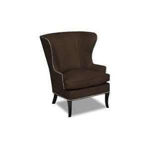 Williams Sonoma Home Chelsea Wing Chair, Tuscan Leather, Chocolate 