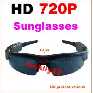 720P Spy Sun Glasses Hidden DVR Recorder Video Camera A  
