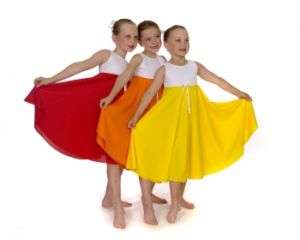 CHILDS LYRICAL DANCE DRESS all colours & for all ages  