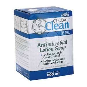 Global Clean 80808 Clear Amber Antimicrobial Soap, 800 mL (Case of 12 