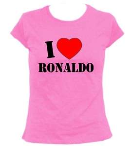 Heart Ronaldo Soccer Christiano Jersey Women T Shirt  