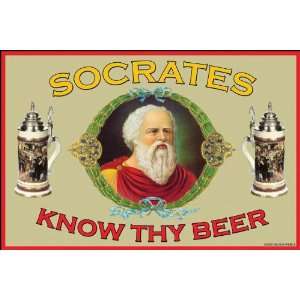  Exclusive By Buyenlarge Know Thy Beer   Socrates 28x42 