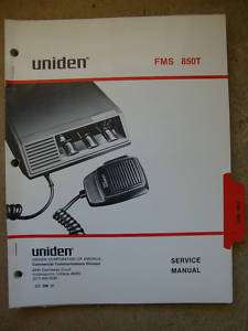 UNIDEN FMS 850T Mobile Radio Service Manual # 233  