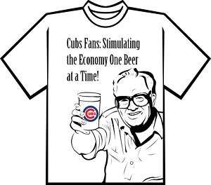 Chicago Cubs T  Shirt ( Harry Carey )  