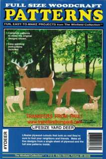 Lifesize Yard Deer yard ornament woodworking pattern