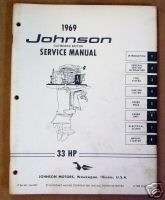 1969 Johnson Dealer Service Manual 33 Models  