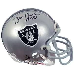  Jerry Rice Oakland Raiders Autographed Mini Helmet Sports 