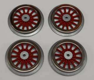Wheel Set for Lionel Standard Gauge Electric Locomotives, 4 Pcs, Red 
