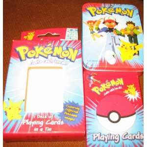  Pokemon Playing Cards in Tin By Bicycle Toys & Games
