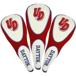  Dayton Flyers Red Three Pack Golf Club Headcovers Sports 
