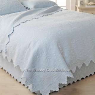   Matelasse Quilt & King Pillow Sham Bed Set Shabby French Country Chic