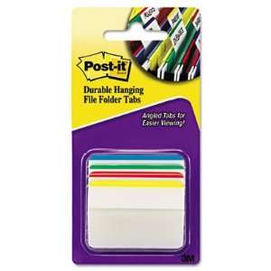  Durable Hanging File Tabs 2 x 1 1/2 Striped Electronics