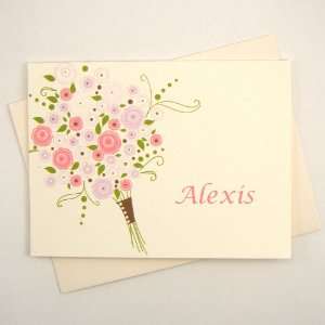   the bouquet personalized folded notes, invitations,announcements