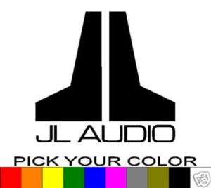 JL AUDIO 6 LOGO DECAL STICKER VINYL CAR WINDOW  