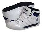 ADIDAS Men Shoes Hard Court HI White Navy Athletic Shoes SZ 12