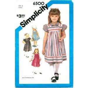   Pattern Toddler Girls Sundress or Jumper Size 3 Arts, Crafts & Sewing