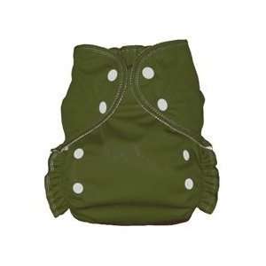  AMP Diapers OSDUO Olive One Size Duo Pocket Diaper in Olive Baby