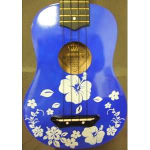  Leolani Blue Hibiscus Soprano Ukulele Musical Instruments