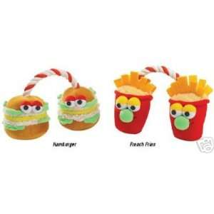   Zanies Lunchtime Tugs 10 Burger and Fries Dog Toy