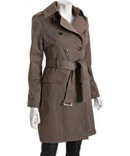 MICHAEL Michael Kors truffle cotton blend classic belted trench 