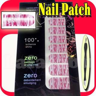 16 X NAIL PATCH FOIL+ PRESS TOOL #PINK CAMOUFLAGE 173  