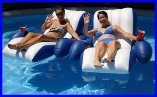 NEW INFLATABLE SWIMMING POOL TUBE FLOATING RAFT CHAIR  